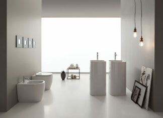 Arredare il bagno con i quadri - Foto Credits: Ceramica Scarabeo