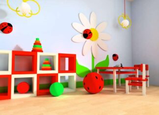 la stanza giochi dei bambini