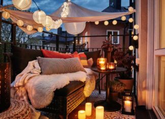 balcone in autunno