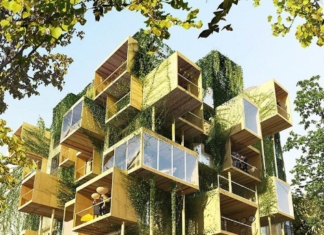 cubi di legno per ampliare i palazzi