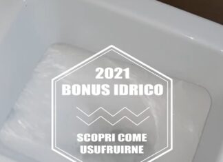 Bonus idrico 2021